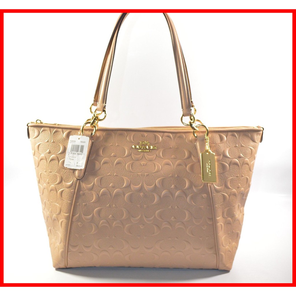 coach ava tote pink