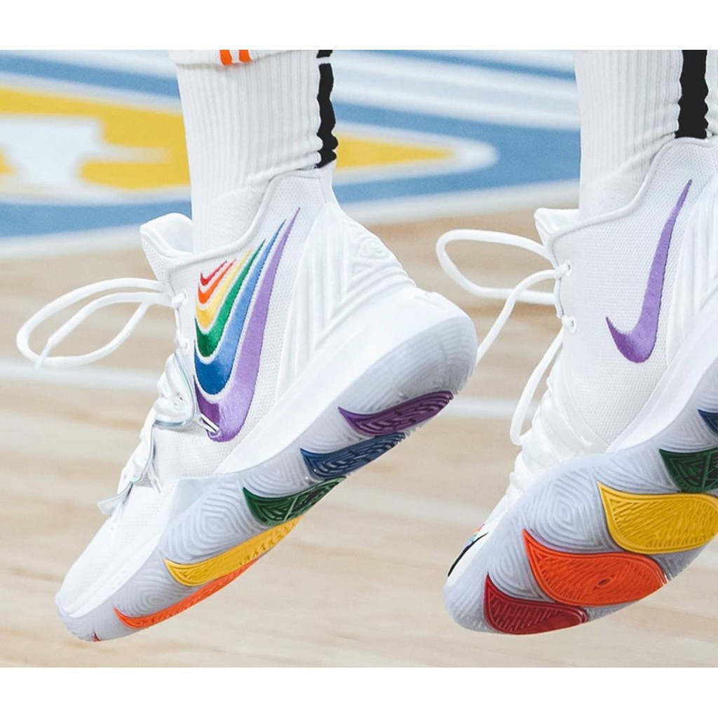 ○Hong Kong purchasing genuine basketball shoes Nike Kyrie 5 True EP Betrue  embroidery rainbow air cu | Shopee Philippines