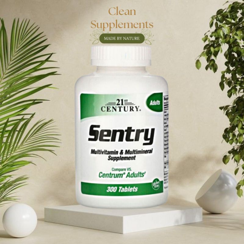 21st Century, Sentry Senior, Multivitamin & Mineral Dietary Supplements Clean Supplements