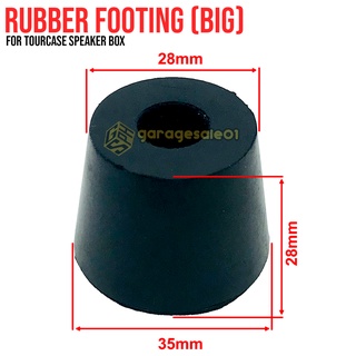 Recessed Rubber Feet Bumpers Footing (BIG)