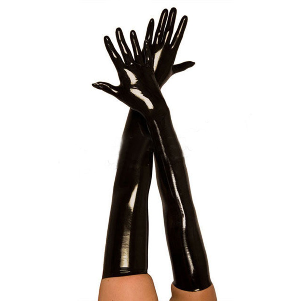 long latex gloves