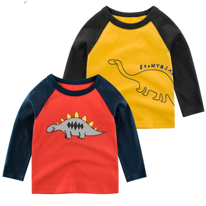 Dinosaur 3d Printed Long Sleeve Tops Tee Baby Kids Fashion Clothing Cartoon T Shirts Girls Boys Cotton Costume T Shirt Shopee Philippines - yellow dino t shirt roblox