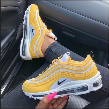 white yellow and black air max