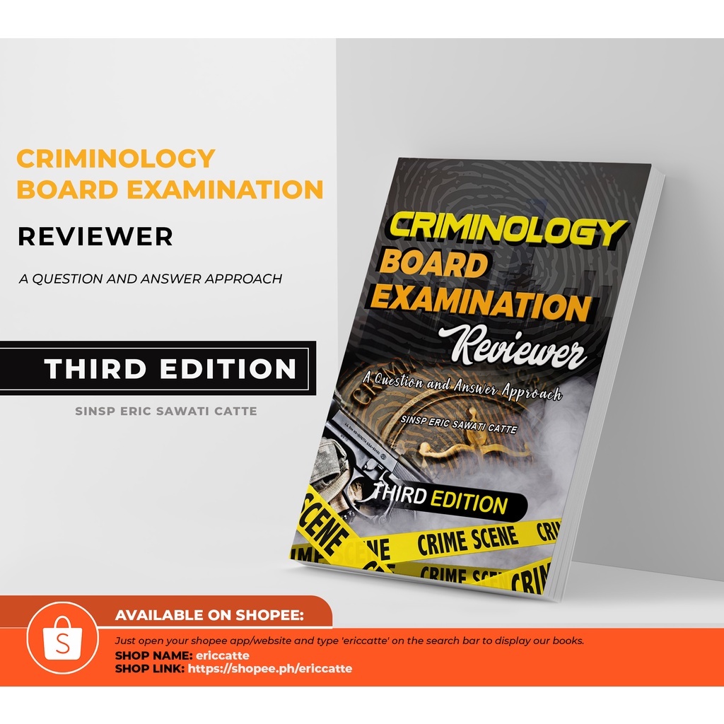 Criminology Board Exam Question And Answer Reviewer Updated Edition Shopee Philippines