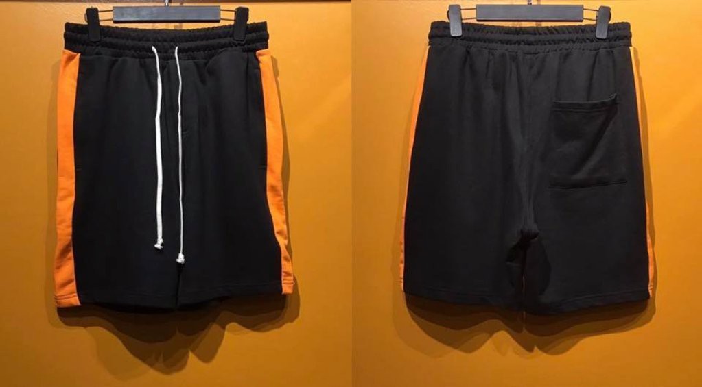 drawstring track shorts