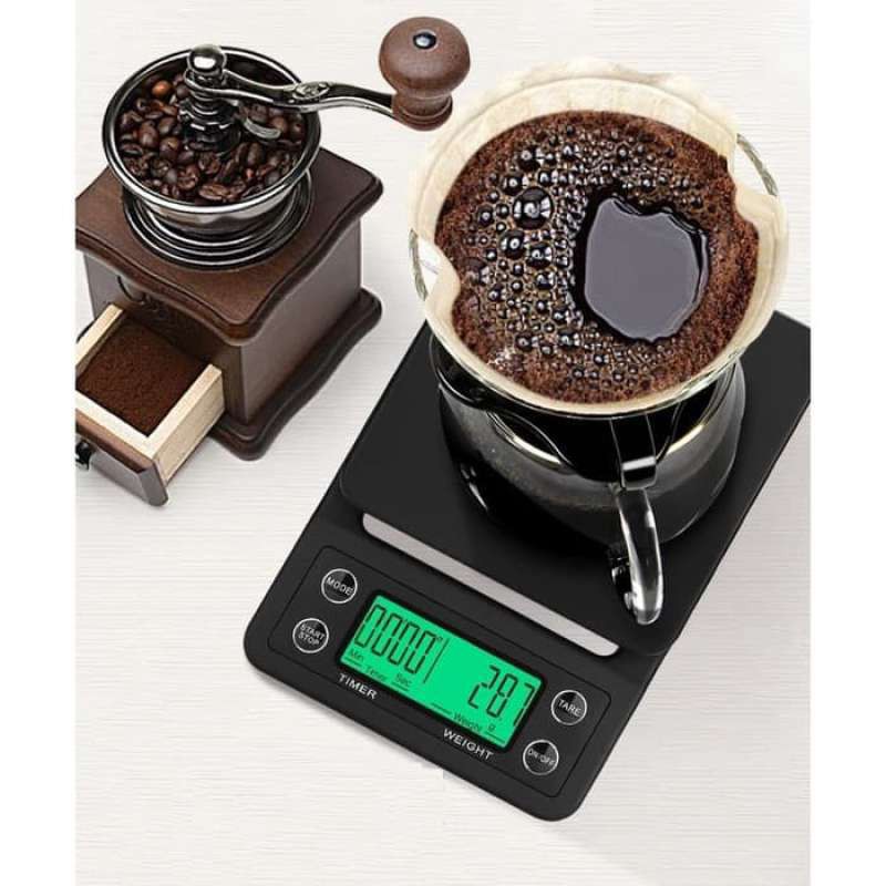 New! Timer Kitchen Scale 3Kg Digital Coffee Scale Portable Kitchen Coffee Scales (TIMER Coffee