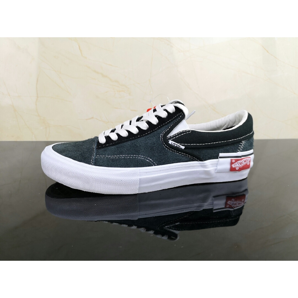 vans slip on cap lx black