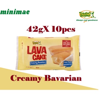 Lemon Square Lava Cake Creamy Bavarian, Creamy Chocolate 38gX 10pcs