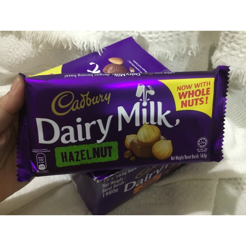 Cadbury Dairy Milk Hazelnut 165g | Shopee Philippines