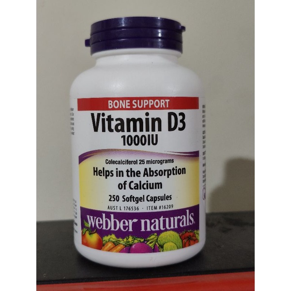ber Naturals Vitamin D3 1000iu 25mcg softgel d bone teeth multivitamin calcium absorb