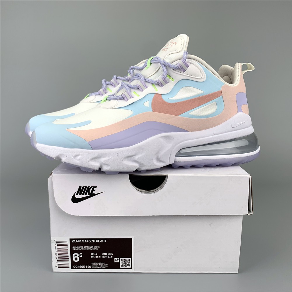 nike air max 270 react sail coral stardust