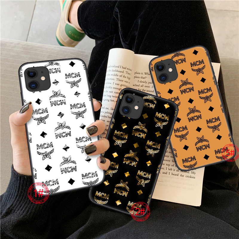 Iphone 12 Mini 11 Pro Xr Xs Max 80a Mcm Logo Soft Case Shopee Philippines