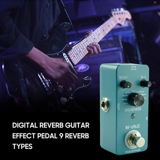 M-VAVE DIG REVERB Digital Reverb Guitar Effect Pedal 9 Reverb Types ...