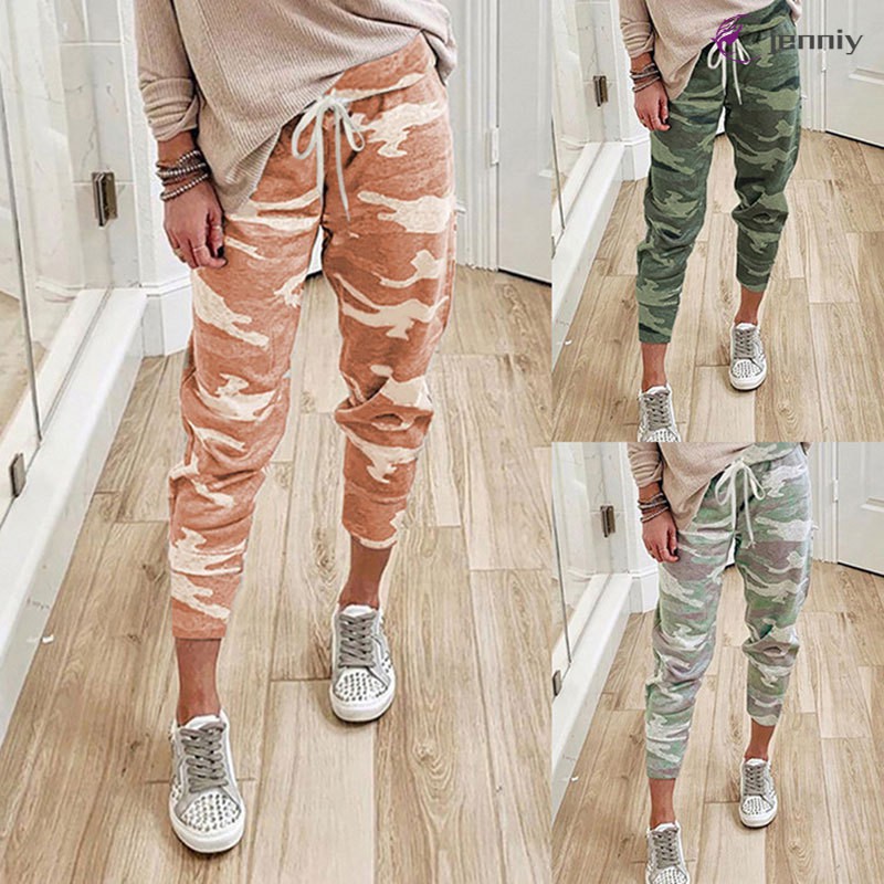 camo print casual pants