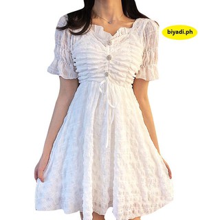white a line mini dress