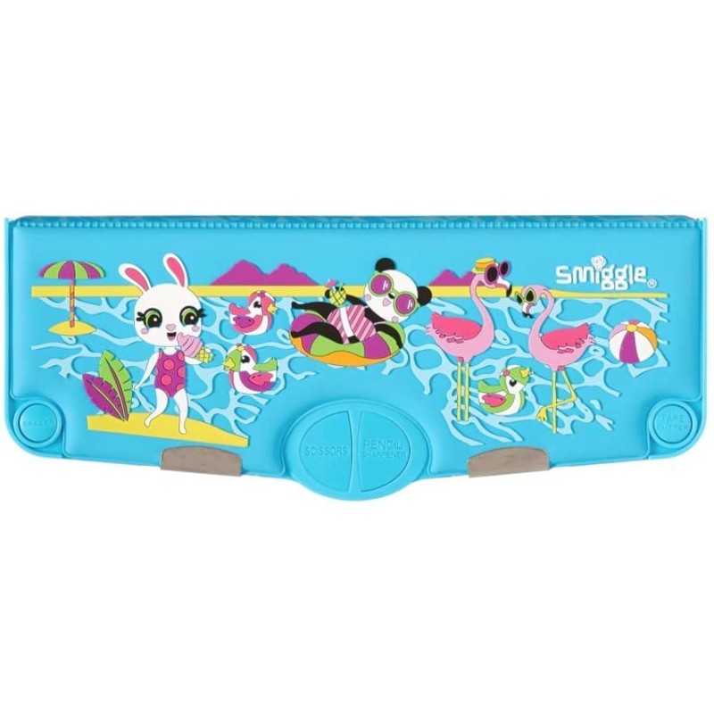 SMIGGLE Party Silicone Scented Pop Out Pencil Case Blue | Shopee ...