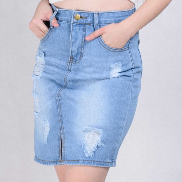 maong skirt plus size (S to 4xl)high waist maong skirt #0513 | Shopee ...