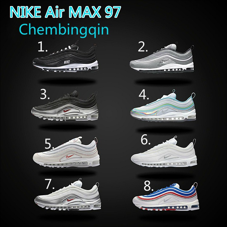 air max 97 black and colorful