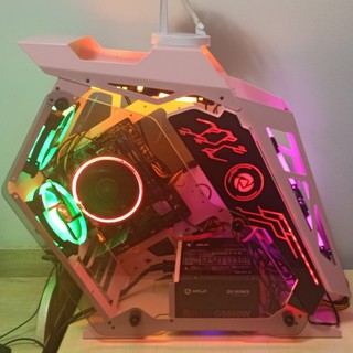 THUNDER 01 ROBOT DESIGN GAMING CASE PC CASE Micro Atx Case color Pink ...