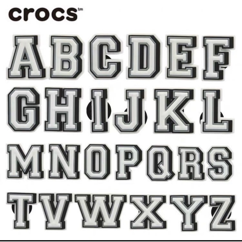 Letters Croc Shoe glow in the dark CHarms Pins Jibbitz for Crocs for A-U |  Shopee Philippines