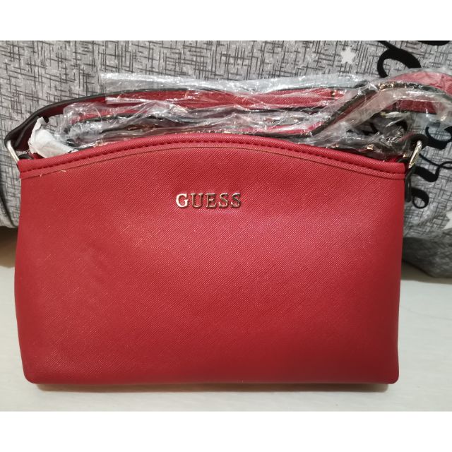 guess red crossbody bag
