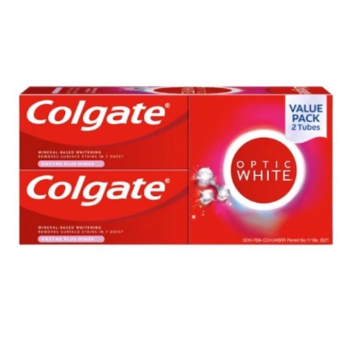 Colgate Toothpaste Optic White Enzyme 80g Twin Pack | Shopee Philippines