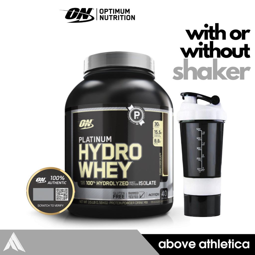 Optimum Nutrition Hydro Whey Hydrolyzed Whey Protein Isolates 35lbs W Authentication Sticker 3049