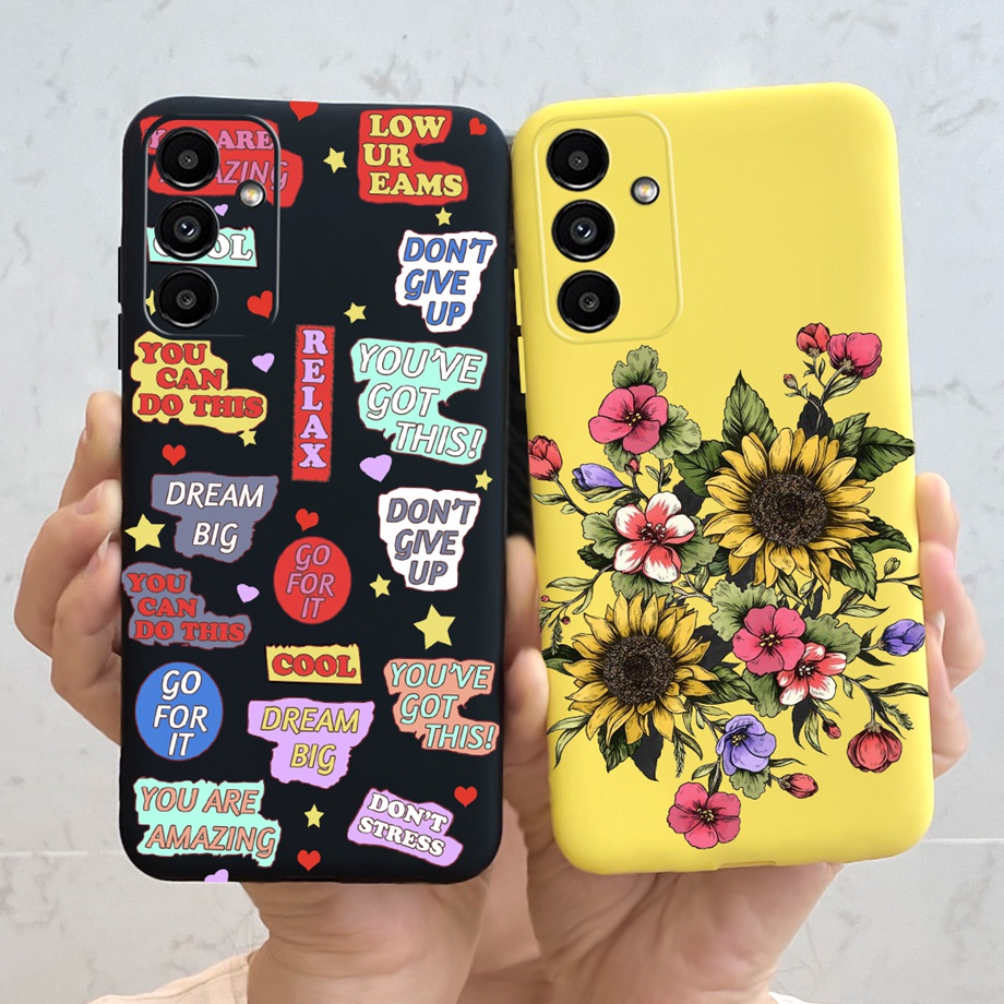 Samsung Galaxy A13 / Samsung A13 5G SM-A136U Flower Printed Case Slim