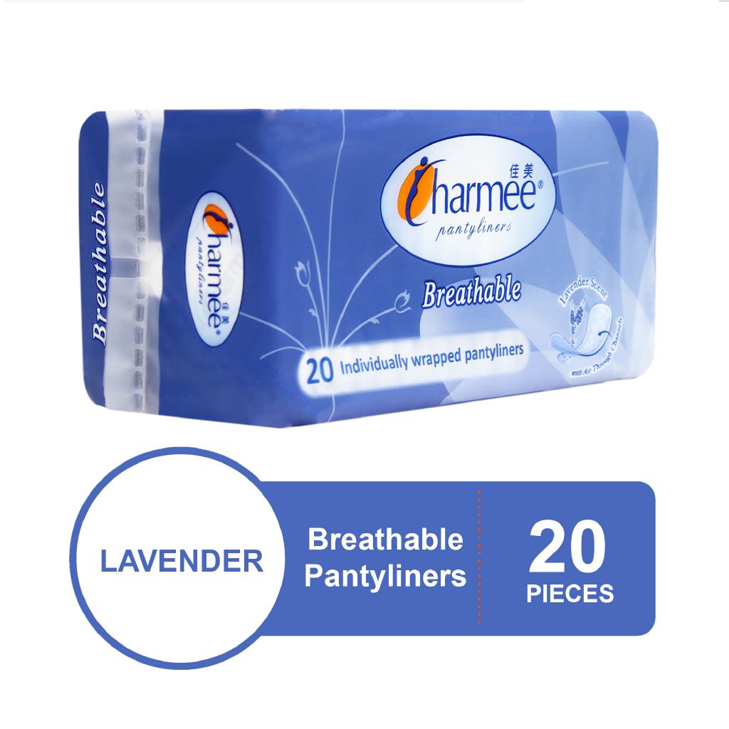 Charmee Pantyliner Breathable Lavender 20's Shopee Philippines