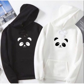 Panda Hoodie Jacket Cotton Unisex Minimalist Print Panda Design 2022 Design Jacket