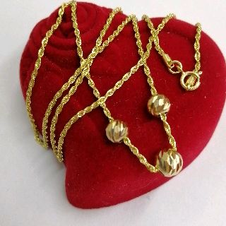 18k saudi gold 1.35-1.4G approx 18inches chainw/pendant ...