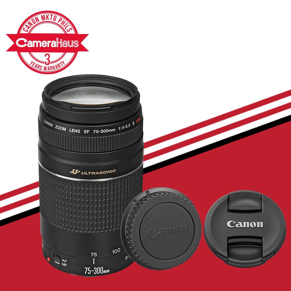 Canon Lens Ef 75 300mm F 4 5 6 Iii For Canon Camera Zoom Telephoto Lens Shopee Philippines