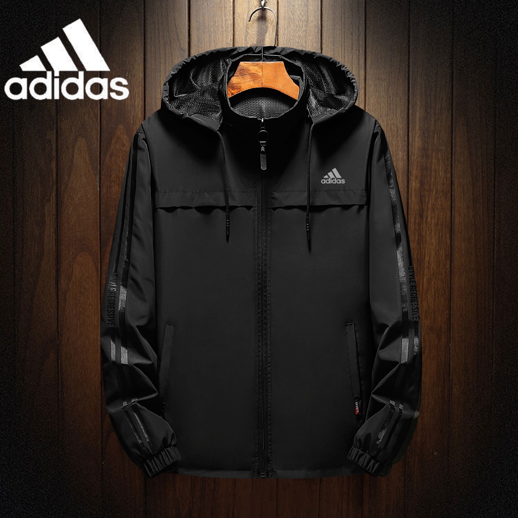 adidas hooded jacket men's