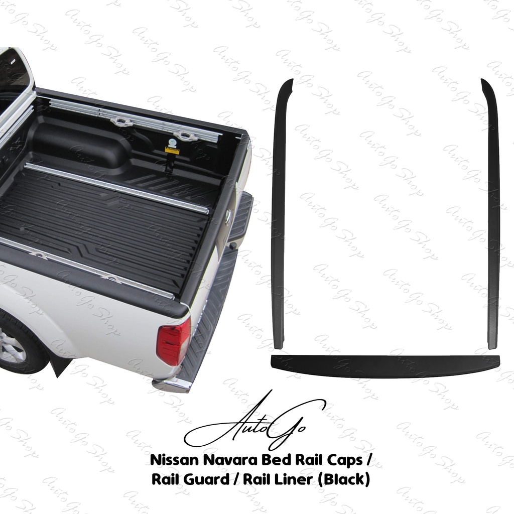Nissan Navara 2019 2022 Bed Rail Caps / Rail Guard / Rail Liner