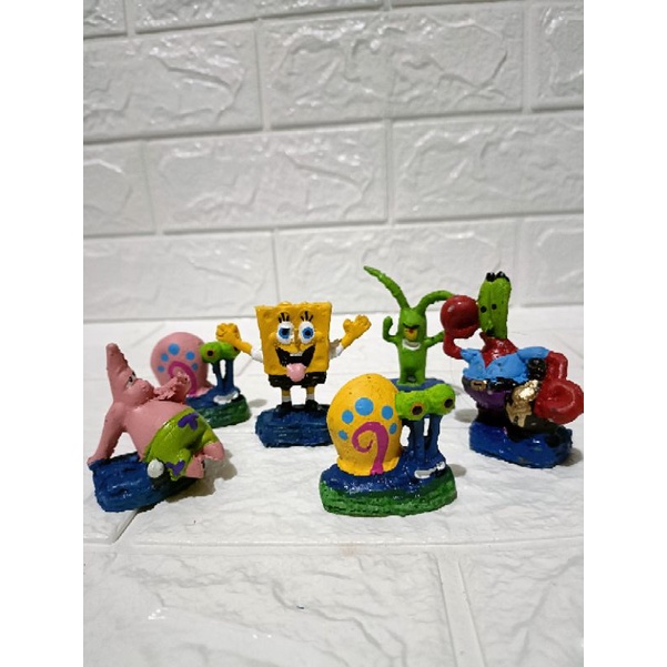 Spongebob Squarepants TINY Characters Poly Resin Aquarium Decoration #1
