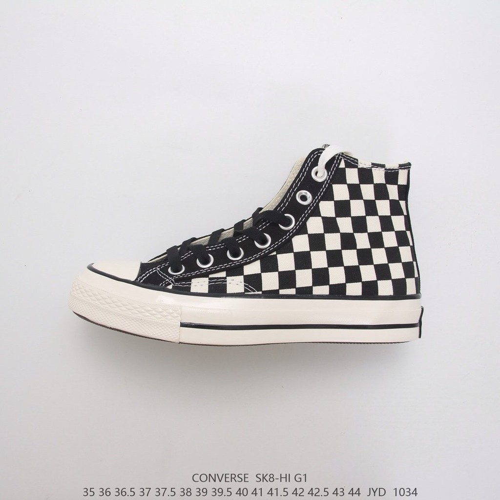 converse checkerboard shoes