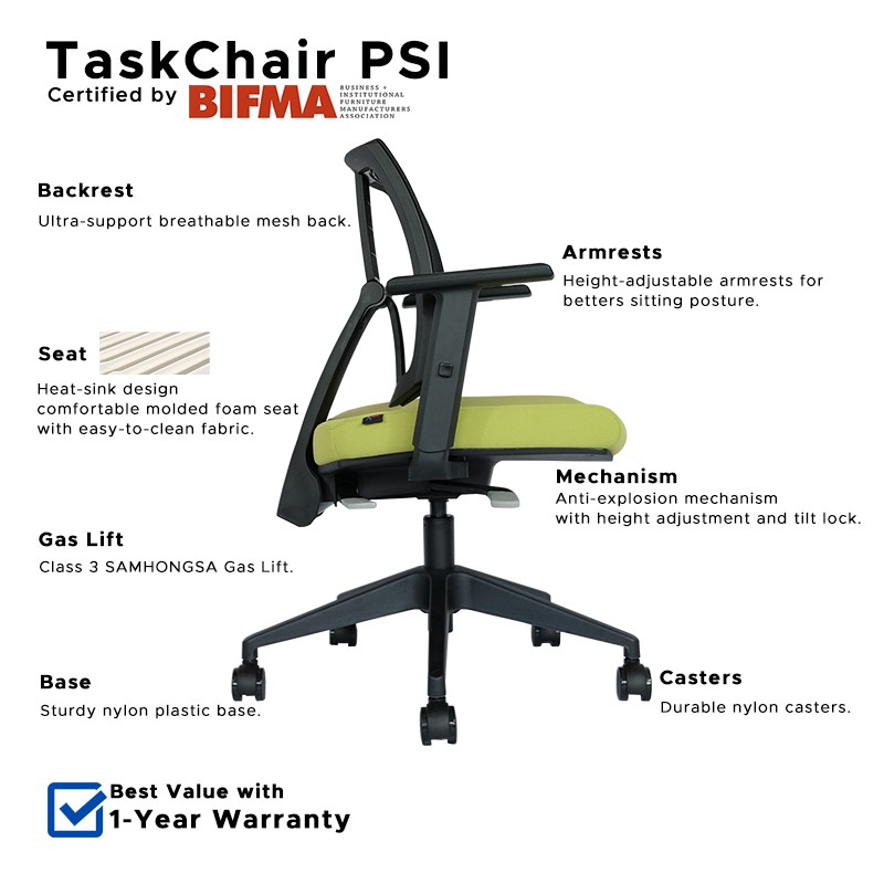 Aofeis Ergo TaskChair Psi Office Computer Chair Built-in Ultra Back Support  Mesh Back | Shopee Philippines