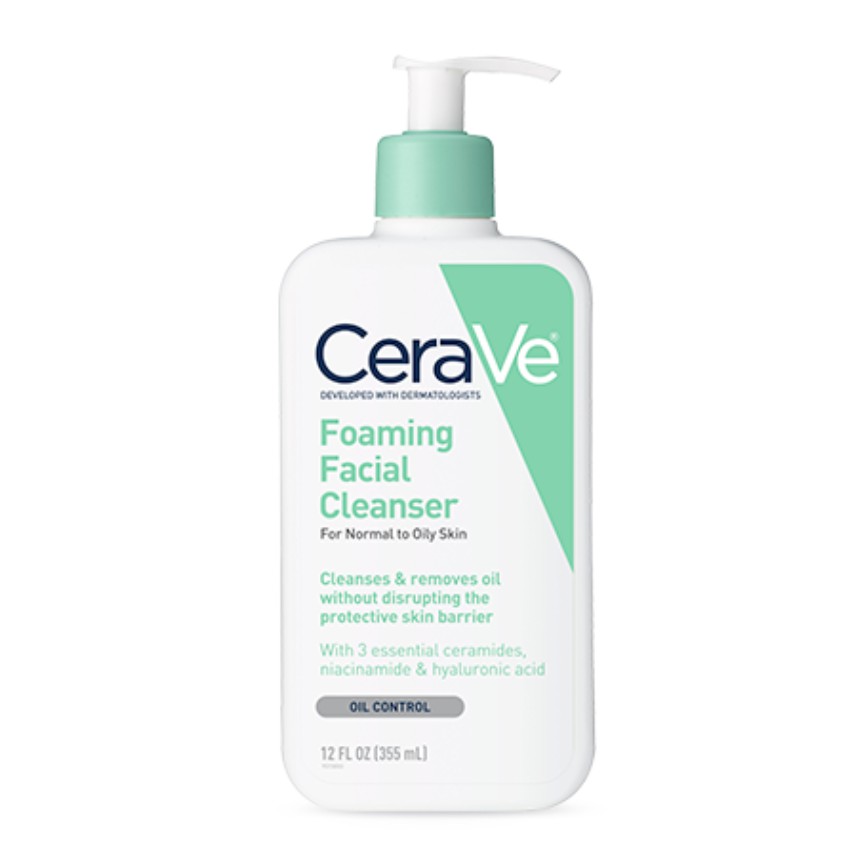 cerave foaming facial cleanser shopee