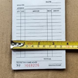 carbonized receipt temporary receipt for your business shopee philippines