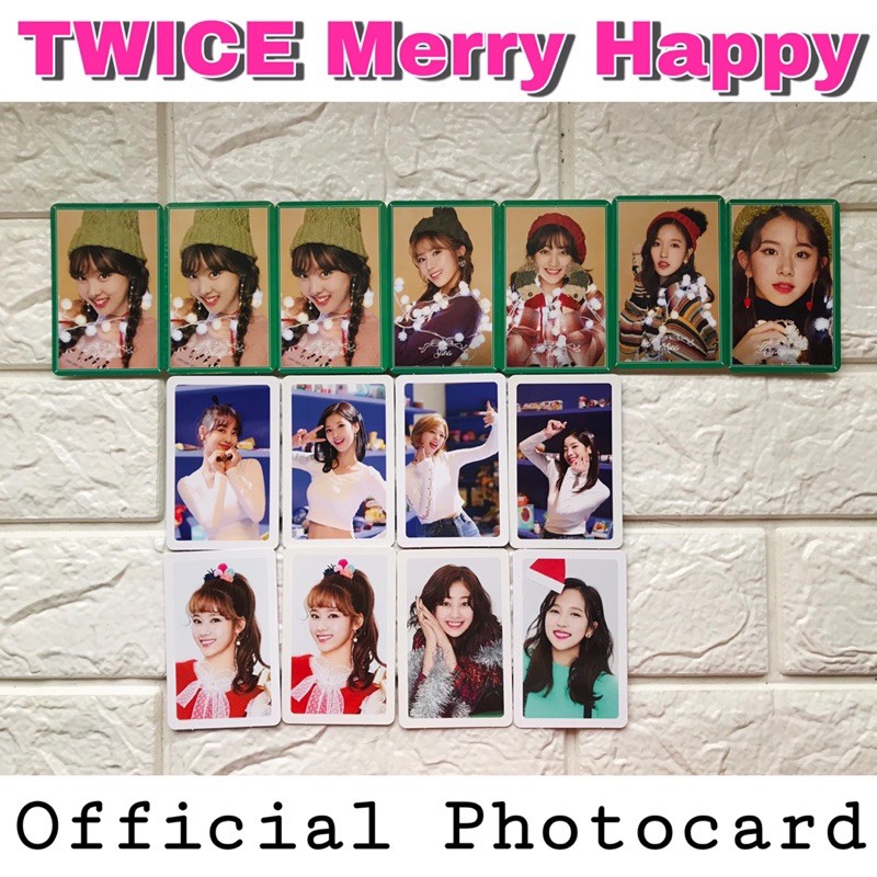 [ONHAND] TWICE MERRY AND HAPPY PHOTOCARD Shopee Philippines