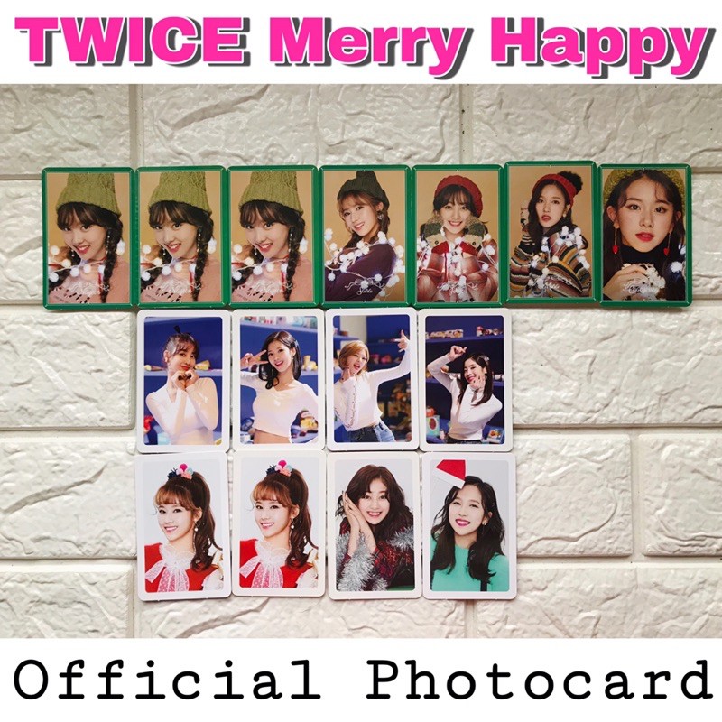 Onhand Twice Merry And Happy Photocard Shopee Philippines