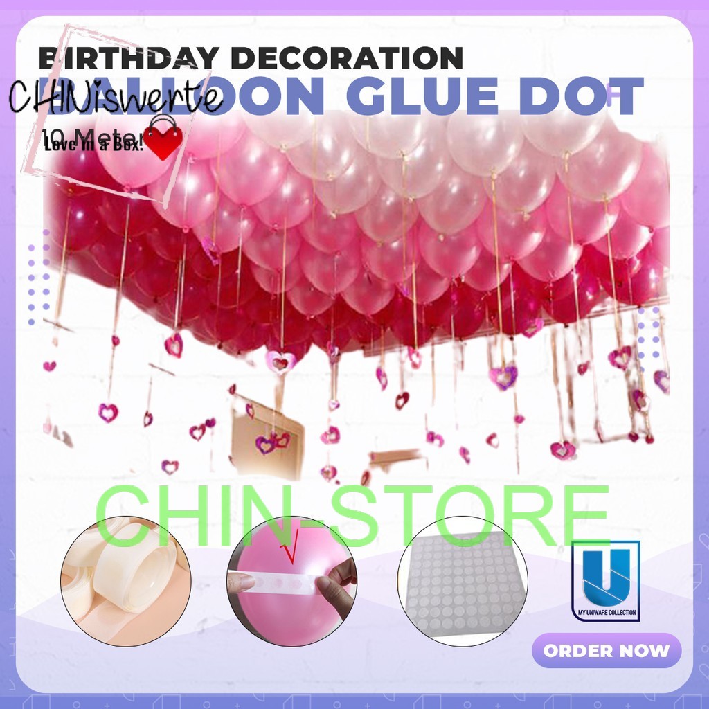 CHINSTORE 100 points balloons tape birthday party needs birthday supplies balloons tape party