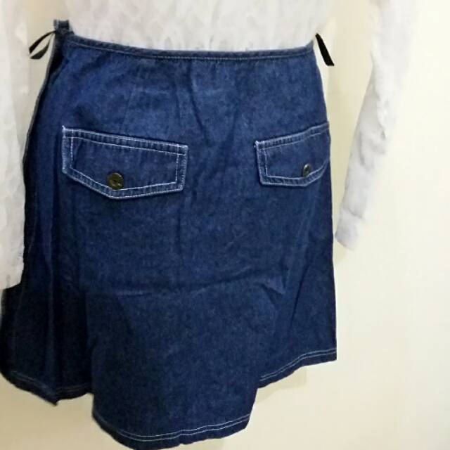 2 Side Jeans Skirt