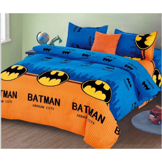 Batman us cotton 4in1 bedsheet Shopee Philippines