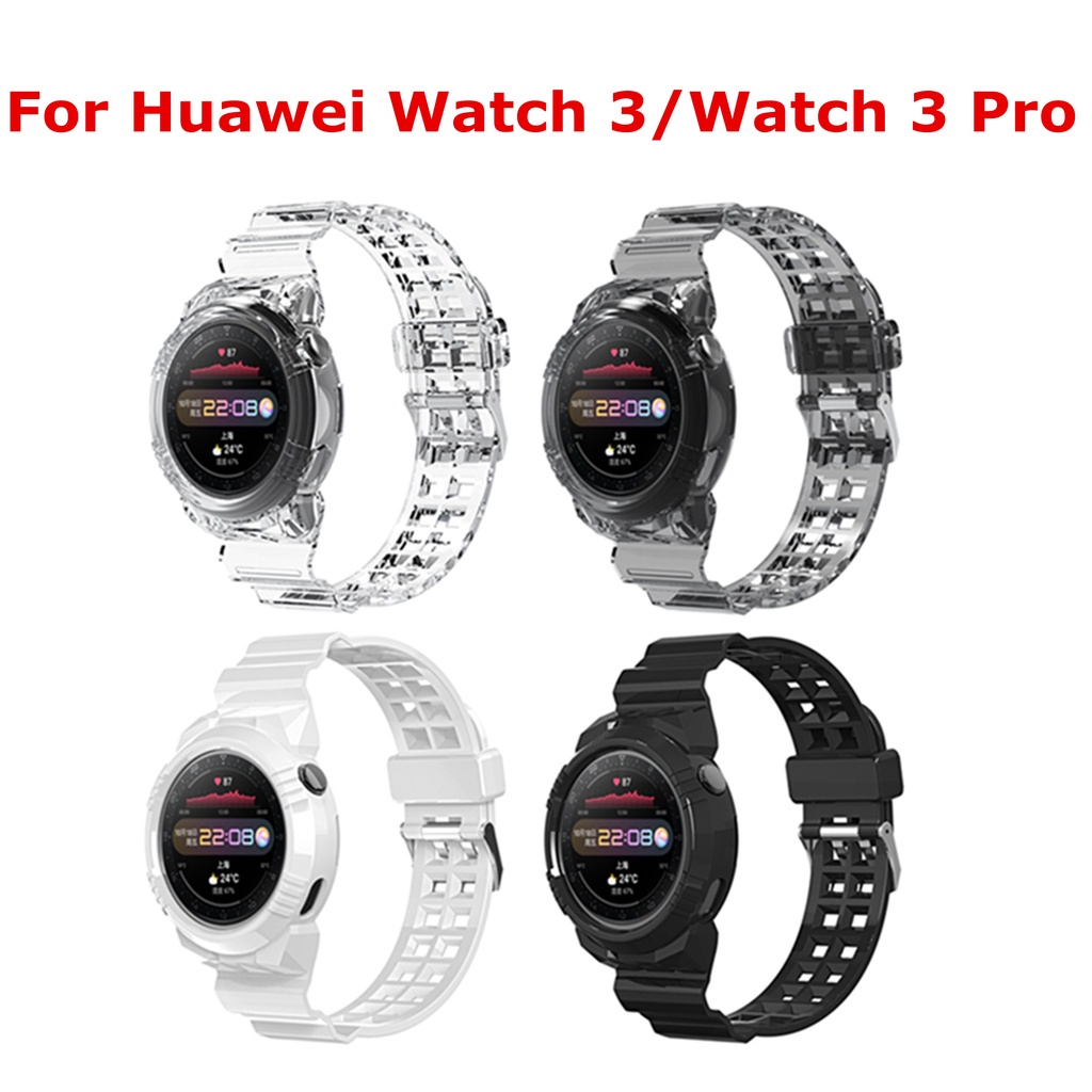 Watch Strap For Huawei Watch 3 46MM Watch 3 Pro 48MM Transparent Silicone Smart Watchband