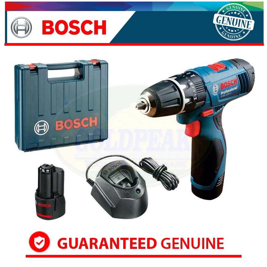 Bosch Gsb 120 Li Cordless Hammer Drill Driver 12v Shopee