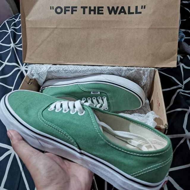vans authentic deep grass green