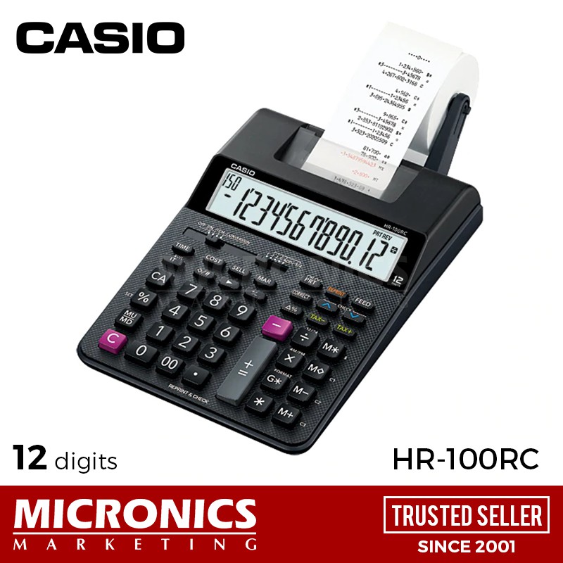 Casio HR100RC Printing Calculators Type / Miniprinter
