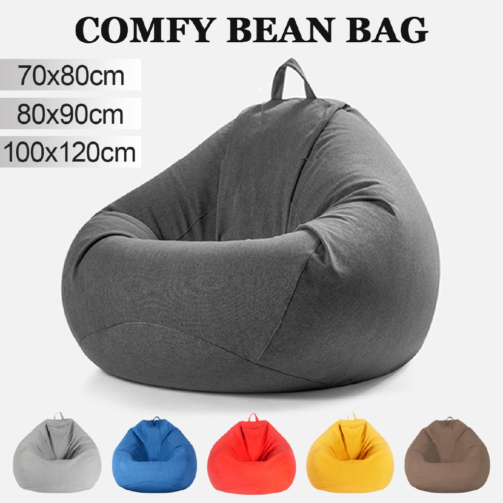 Dongxi Bean Bag Cover Only Lazy Sofa Indoor Seat Chair Washable Cozy Game Lounger Shopee Philippines