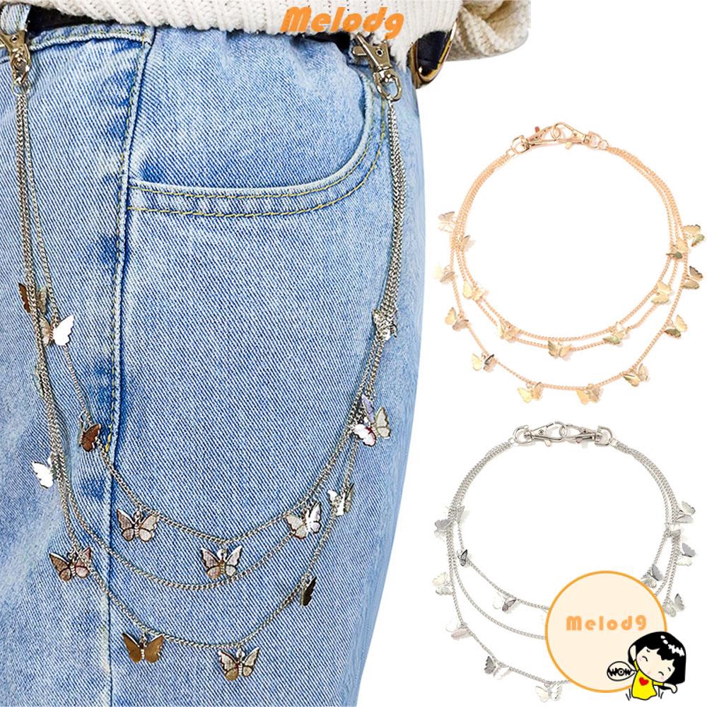 chain with jeans